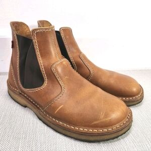 Duckfeet Roskilde Size 44 Tan Brown Leather Chelsea Boots Flaw